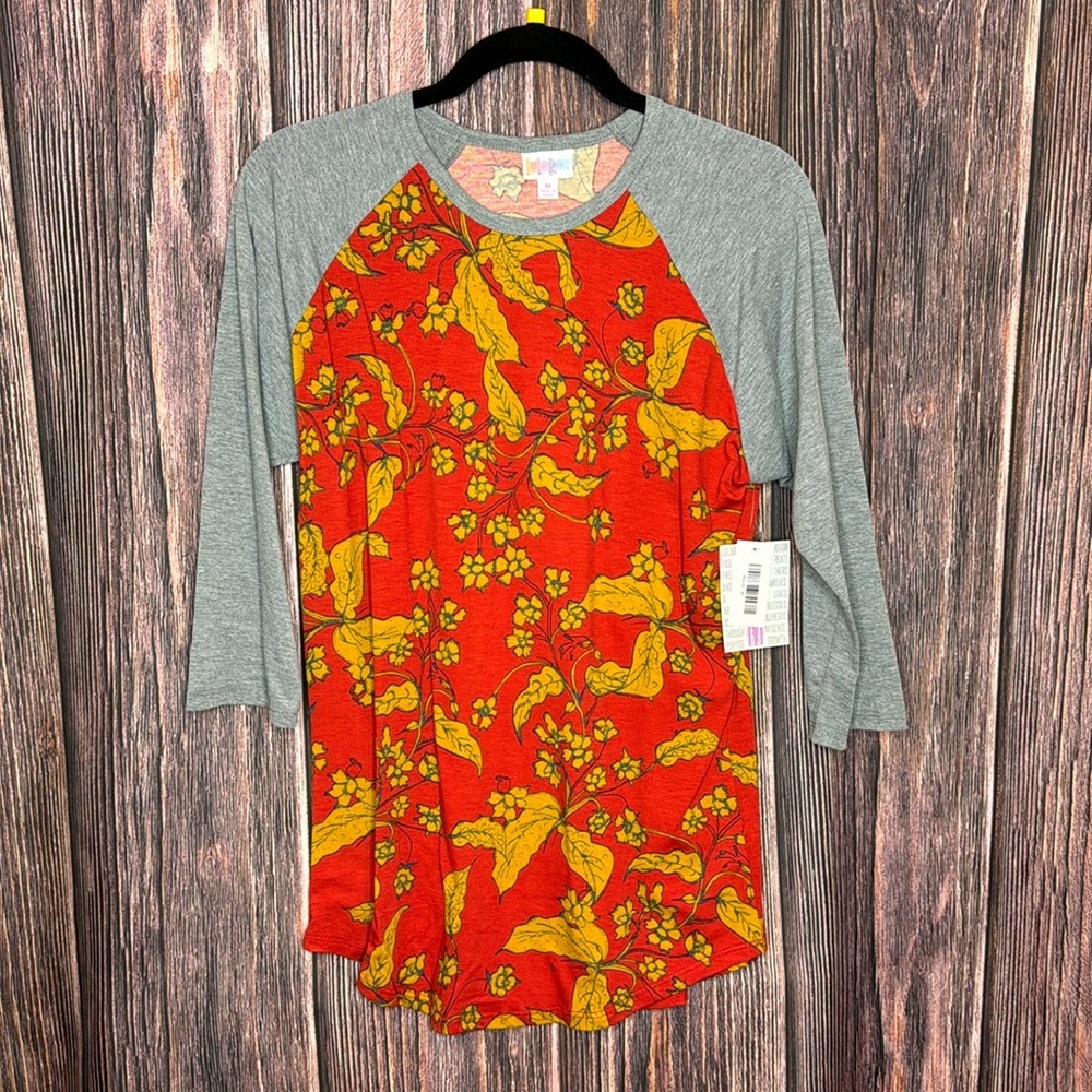 LuLaRoe Randy Raglan 3/4 Sleeve Shirt